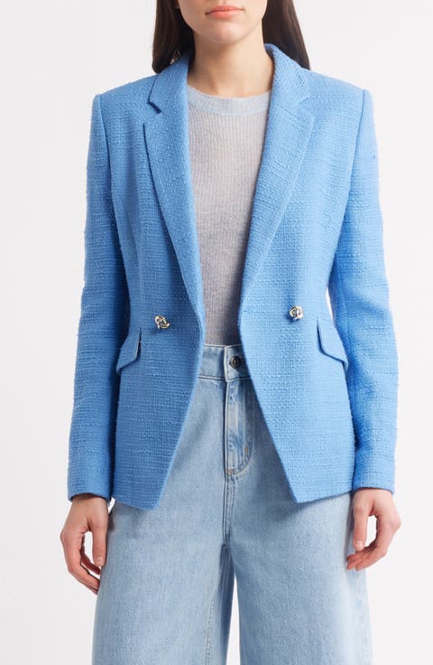 アウターその他 BOSS Woman Blazer Gnawed Blue 50530606 967 v-wh-17135-5.jpg