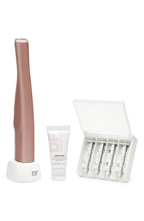 LUXE+ Anti-Aging Sonic Dermaplaning + Peach Fuzz Removal Set $228 Value