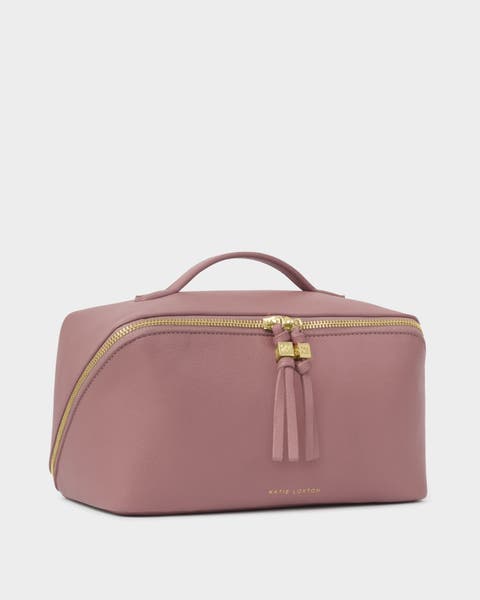 Soho Large Makeup And Toiletry Bag in Deep Rose