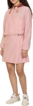 Burberry Pleated Stretch Nylon Mini Skirt