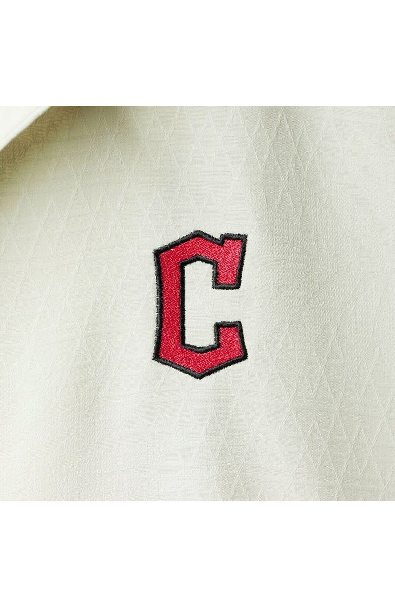 Tommy Bahama Men's Tommy Bahama Cream Cleveland Guardians Baseball Camp Button-Up Shirt, Alternate, color,