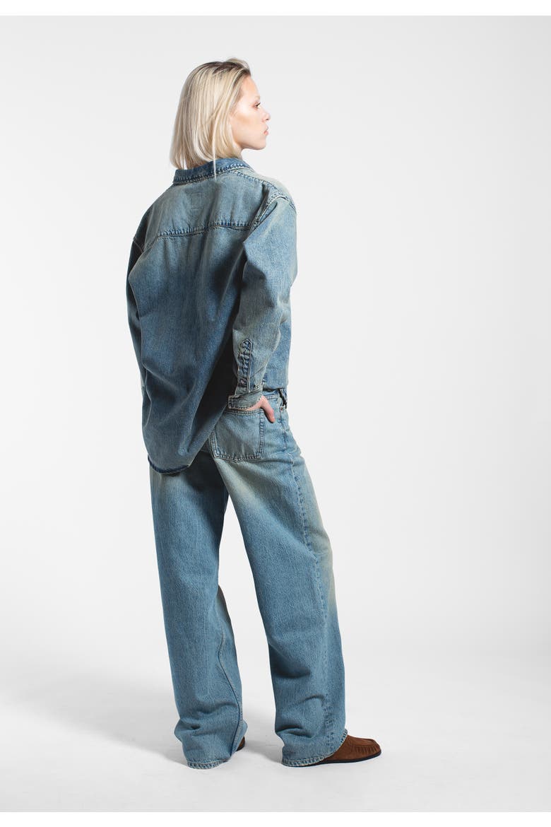 Hill Low Relaxed Jeans, Alternate, color, Stream Sky Aged
