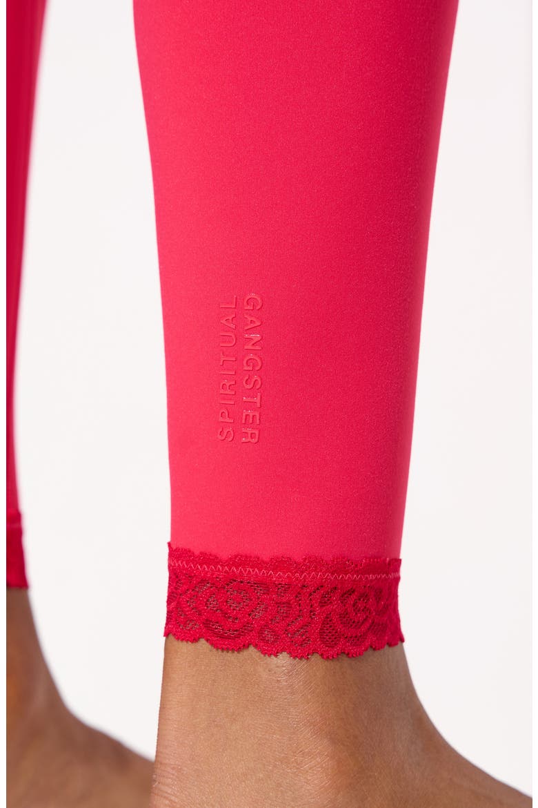Lotus Lace Trim Leggings, Alternate, color, PASSION FLOWER