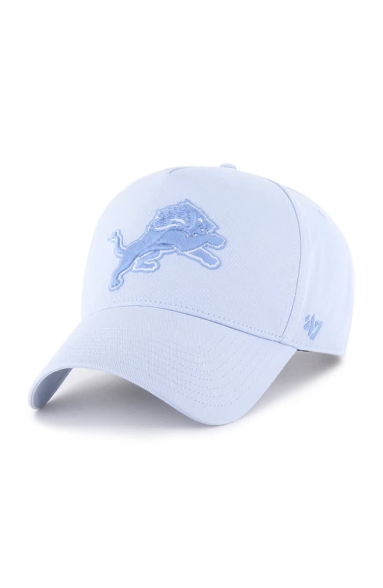 '47 Men's '47 Light Blue Detroit Lions Foundation Offside Adjustable Hat, Alternate, color,