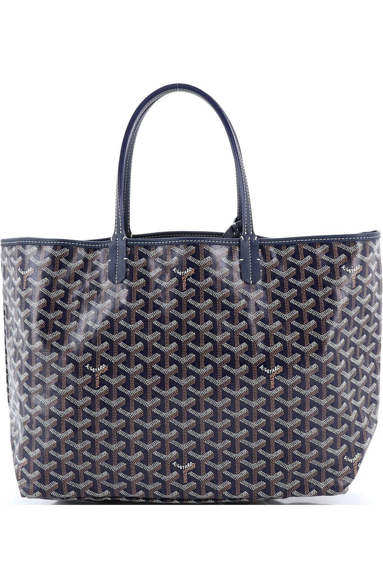 Pre-Owned Goyard Saint Louis Tote Coated Canvas PM, Alternate, color, Blue