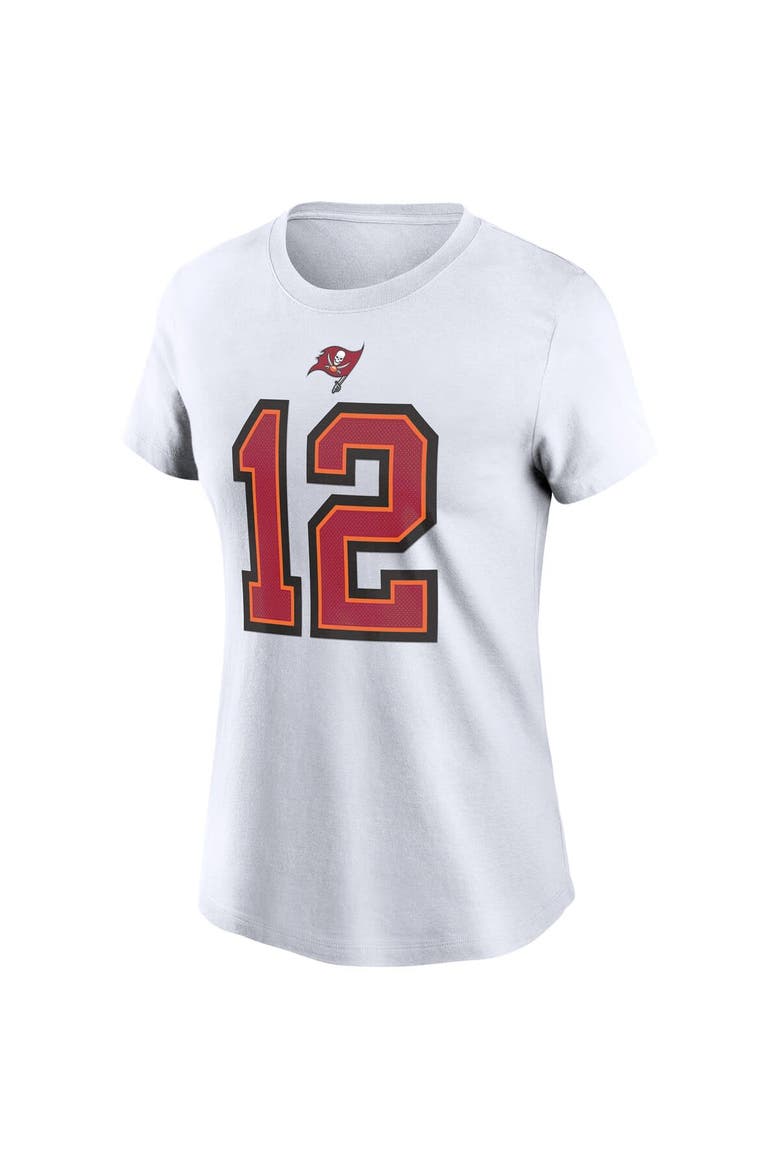 Women's Nike Tom Brady White Tampa Bay Buccaneers Name & Number T-Shirt, Alternate, color, White
