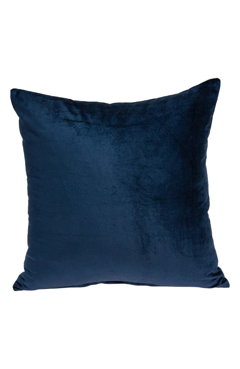PARKLAND COLLECTION Jugo Trans Solid Throw Pillow, Alternate, color, Navy Blue