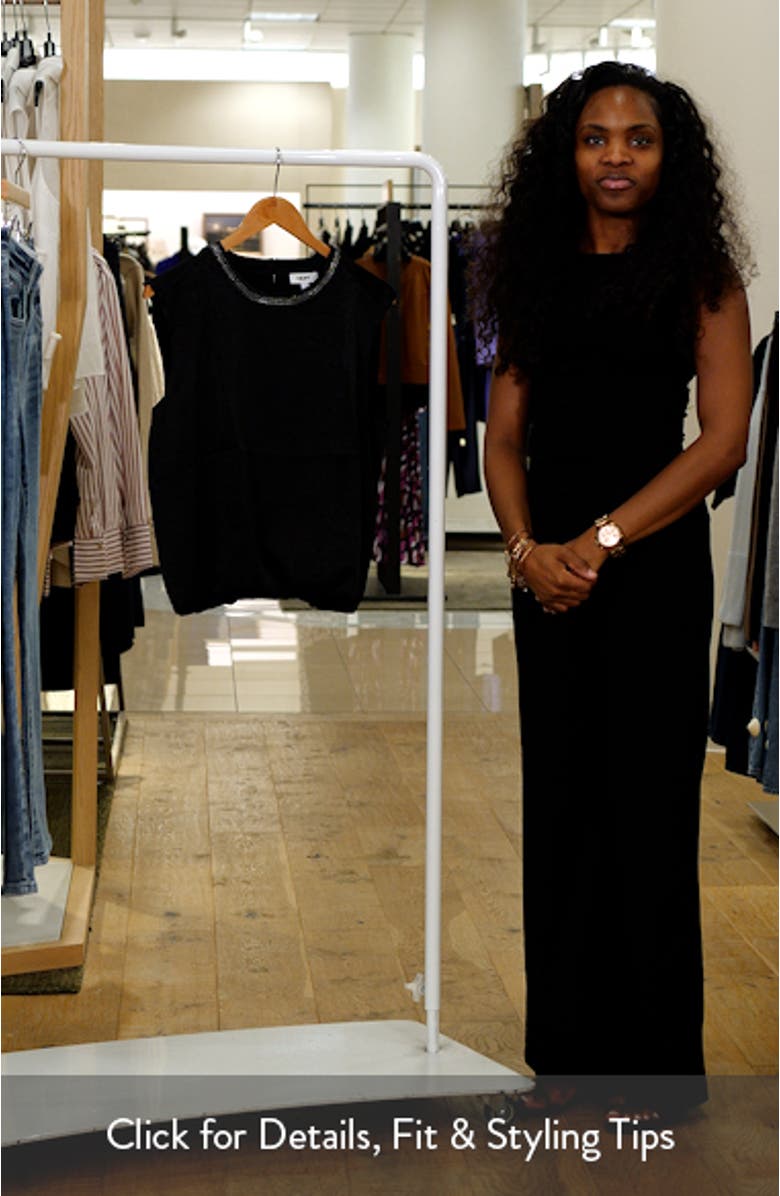 Chain Sleeveless Crinkle Satin Top, sales video thumbnail