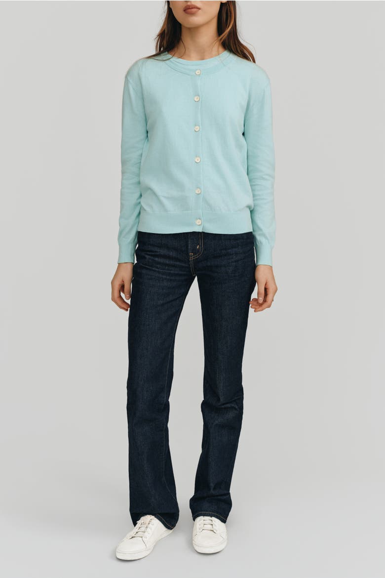 Halle Cardigan, Alternate, color, Glacier Blue