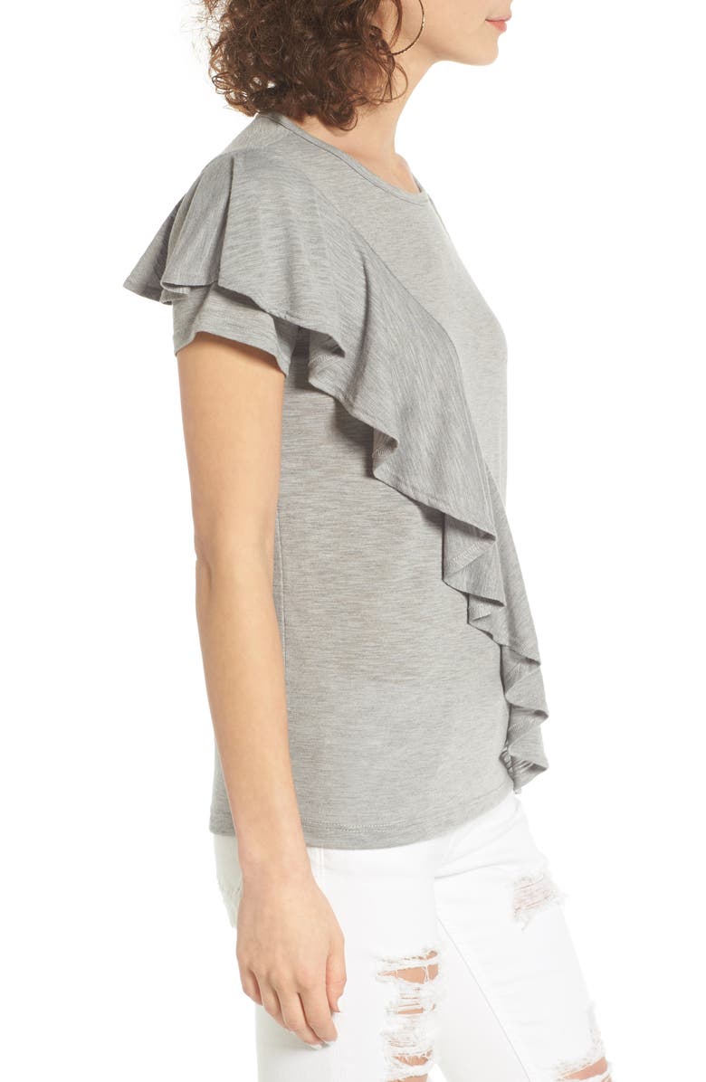 BP. Ruffle Front Tee, Alternate, color,