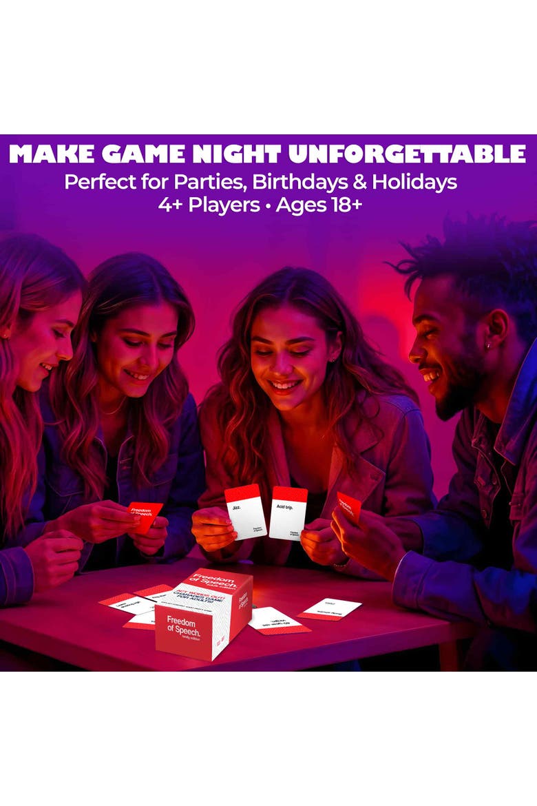 Freedom of Speech Card Board Game for Adults and Family, Alternate, color, Adult