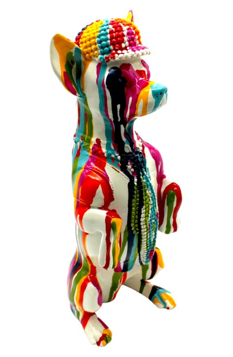 Graffiti Standing Chihuahua Statue
