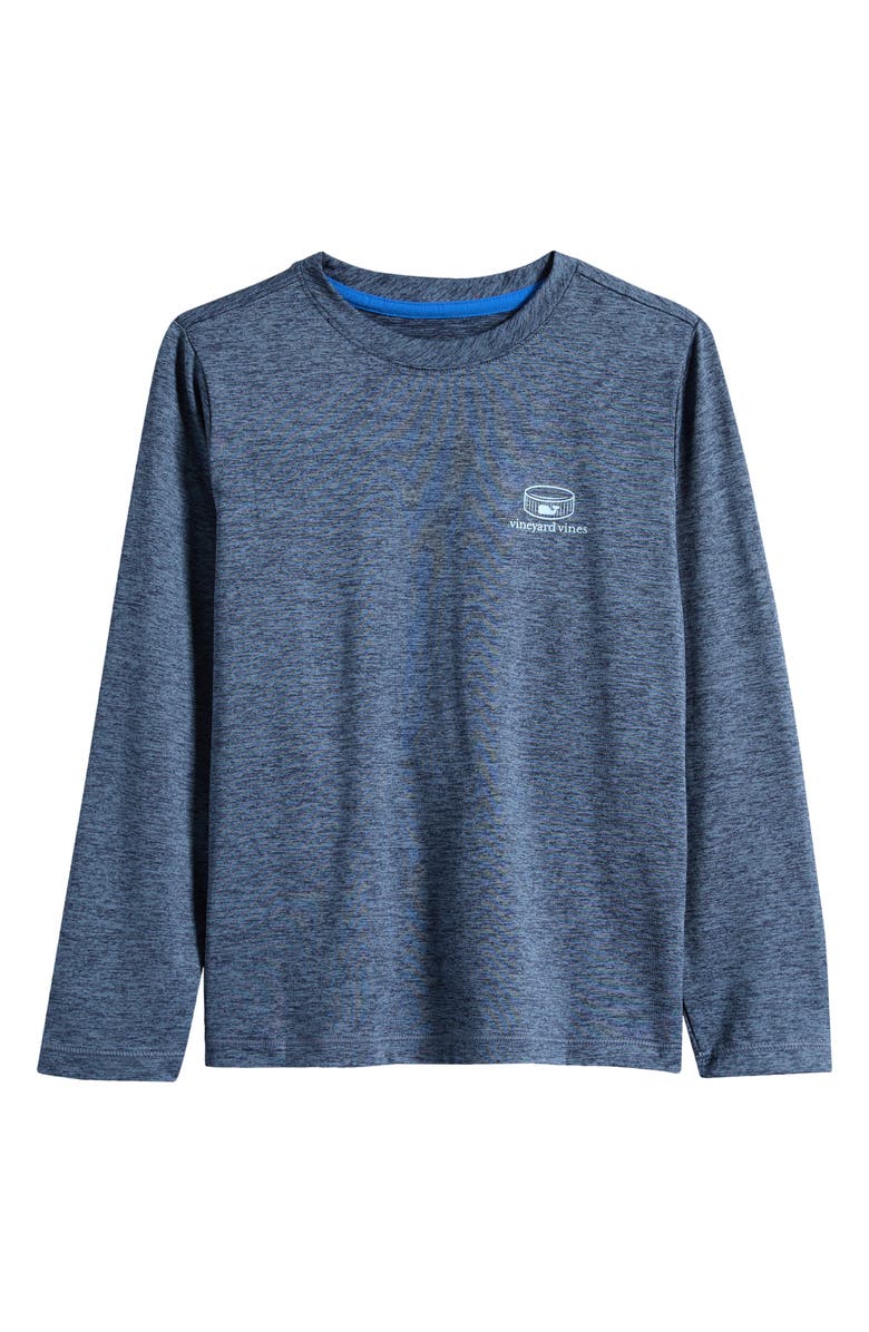 vineyard vines Kids' Long Sleeve Performance Graphic T-Shirt, Main, color,