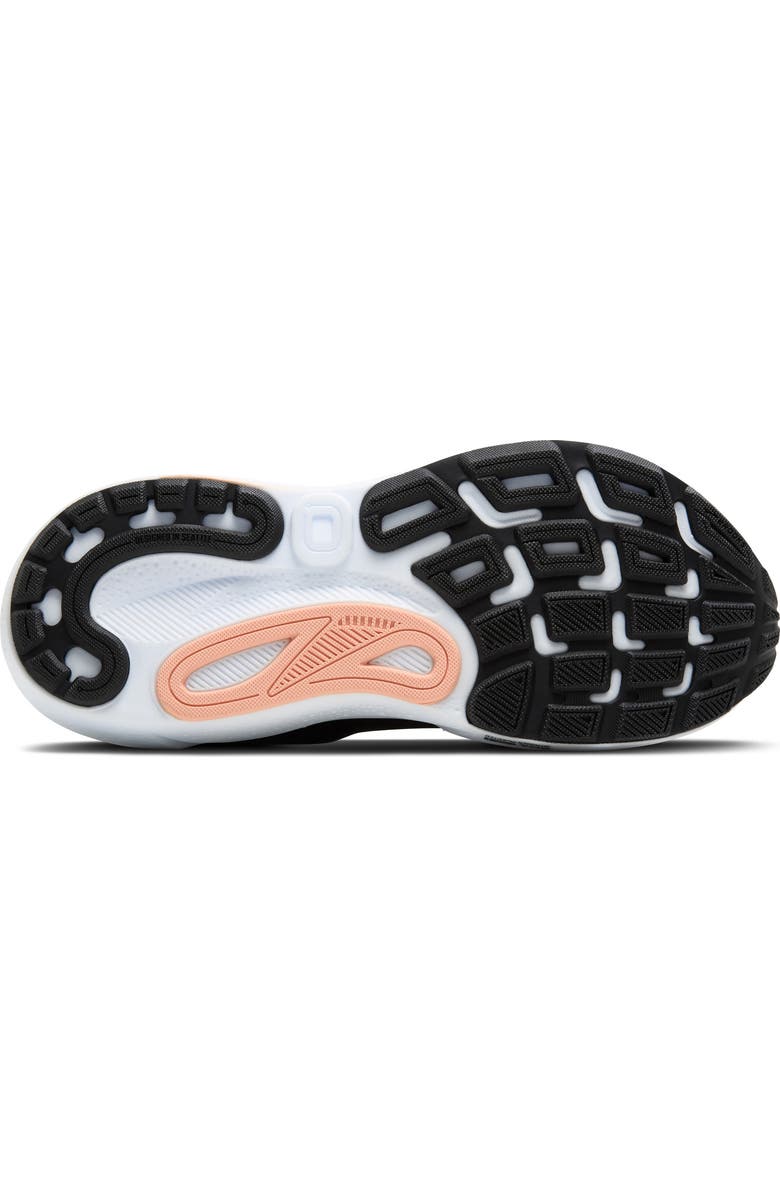 Brooks Adrenaline GTS 24 Waterproof Running Shoe, Alternate, color, Black/ Peach/ Peacoat