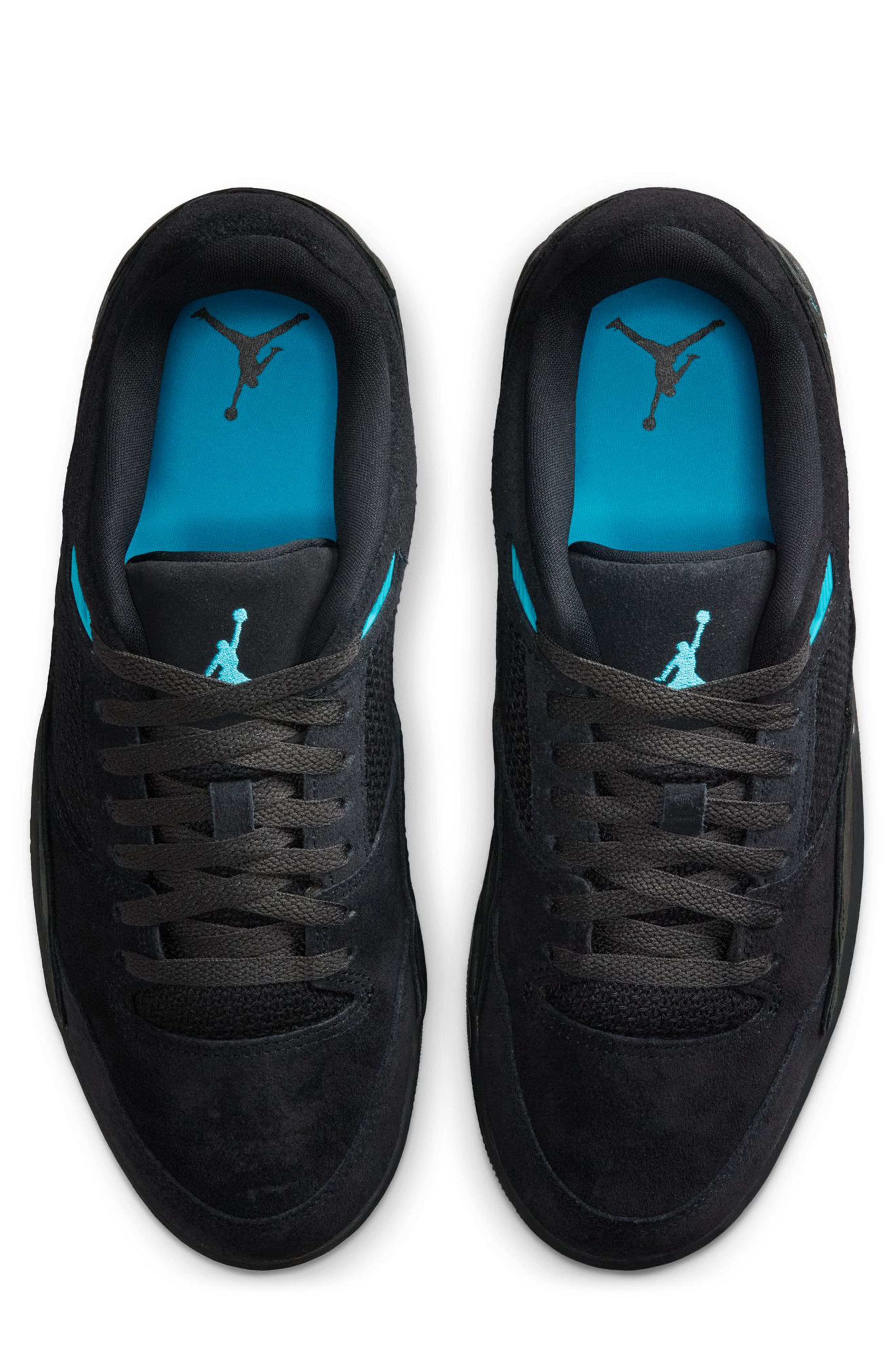 Jordan Flight Court Sneaker, Alternate, color, Black/ Gamma Blue