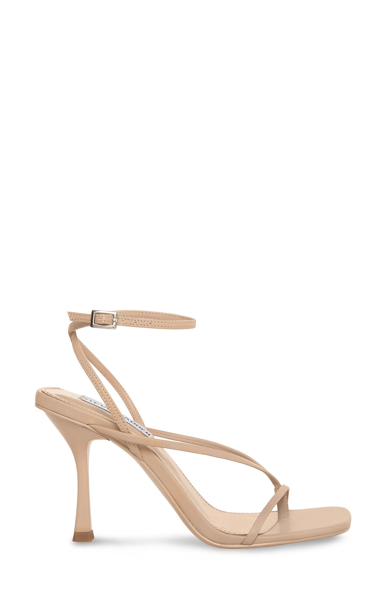 Steve Madden Annie Ankle Strap Sandal, Alternate, color, Natural