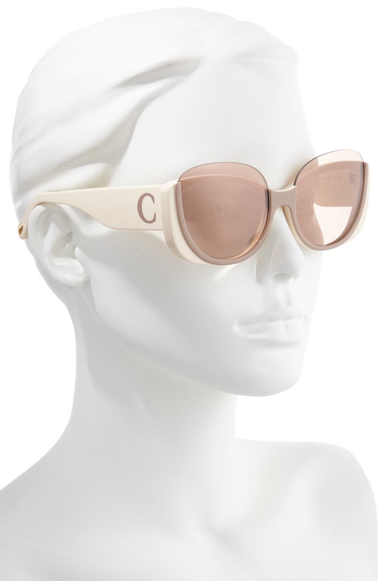 Chloé Cayla 59mm Butterfly Sunglasses, Alternate, color,