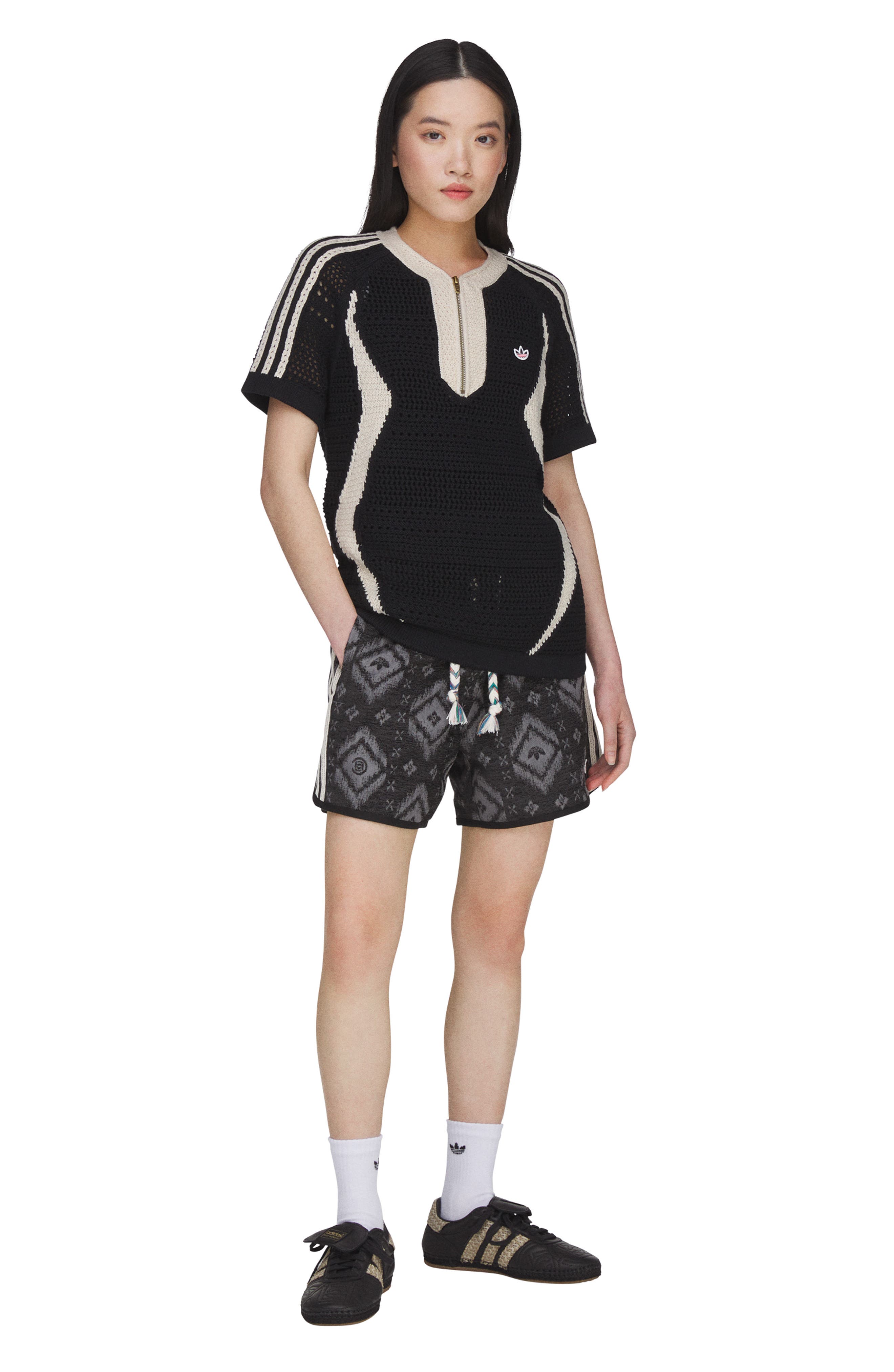 x CLOT Short Sleeve Quarter Zip Sweater - image 2