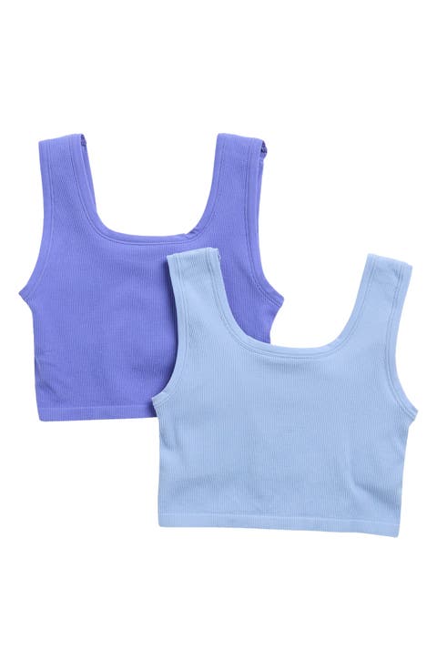Kids' Seamless Bonnie 2-Pack Assorted Cropped Tanks