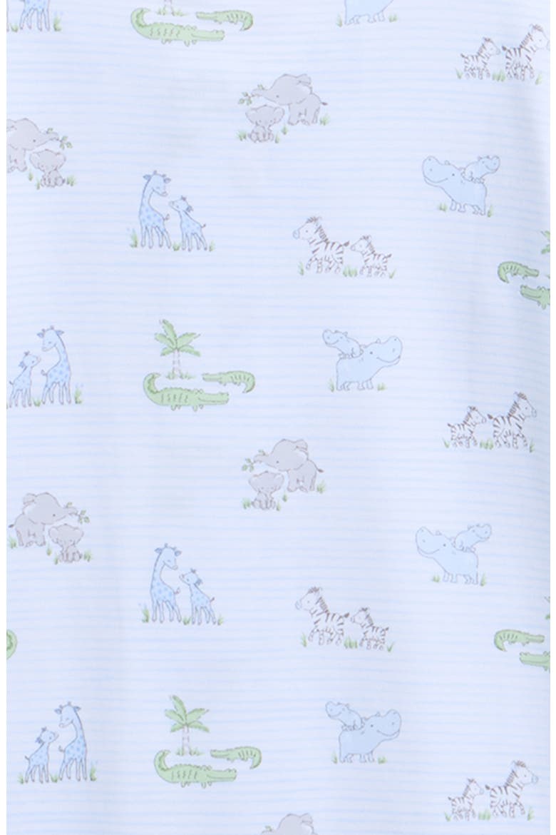 Animal Print Pima Cotton Footie, Alternate, color, MULTI BLUE