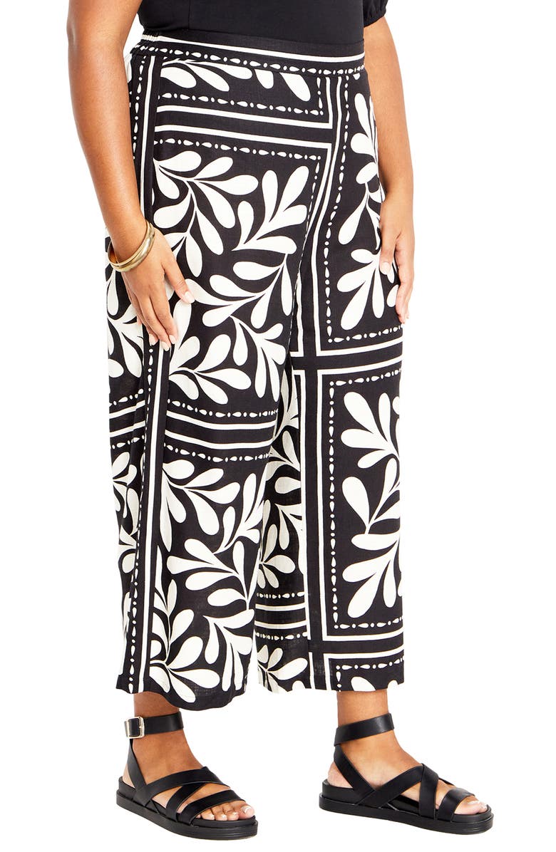 City Chic Modern Muse Ankle Wide Leg Pants, Alternate, color, 