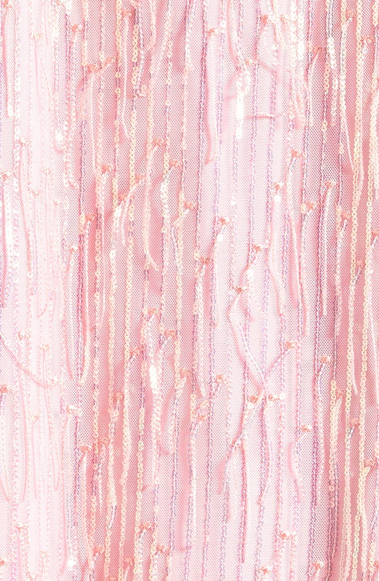 LOVE, NICKIE LEW Kids' Falling Sequins Dress, Alternate, color, Blush