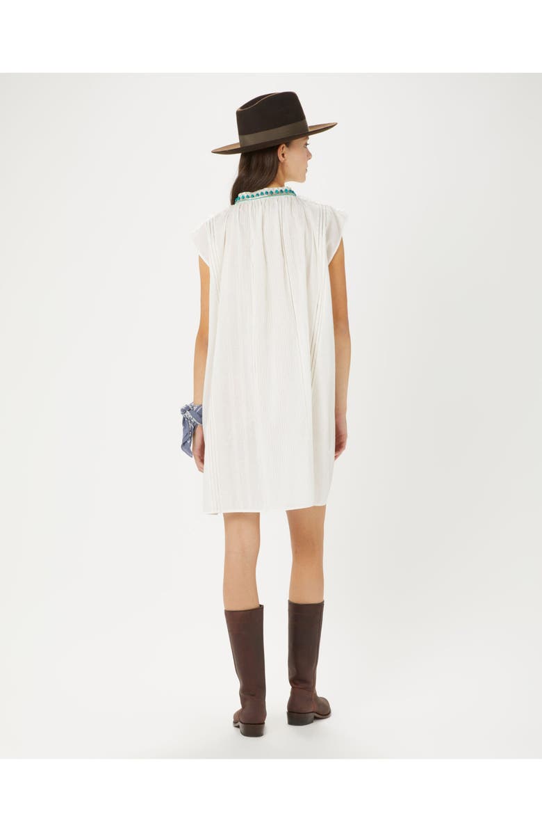 Fortela Afir Striped Cotton Sleeveless Dress, Alternate, color, Beige