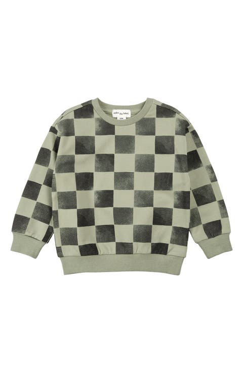 Kids' Checkerboard Fleece Sweatshirt (Toddler & Little Kid)