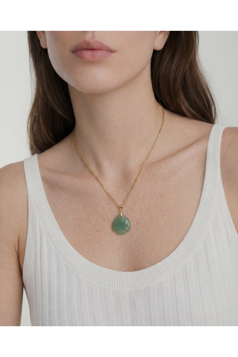 Zodiac collection Pisces Jade stone necklace, Alternate, color, Light green