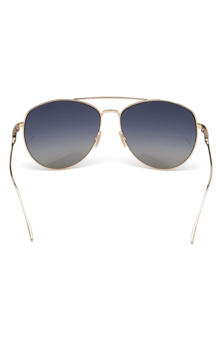 TOM FORD Milla 59mm Gradient Aviator Sunglasses, Alternate, color,