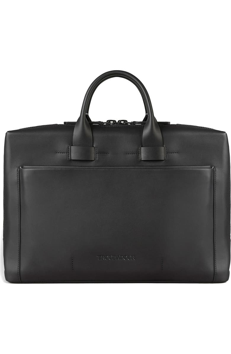 Troubadour Pathfinder Recycled Leather Briefcase, Main, color,