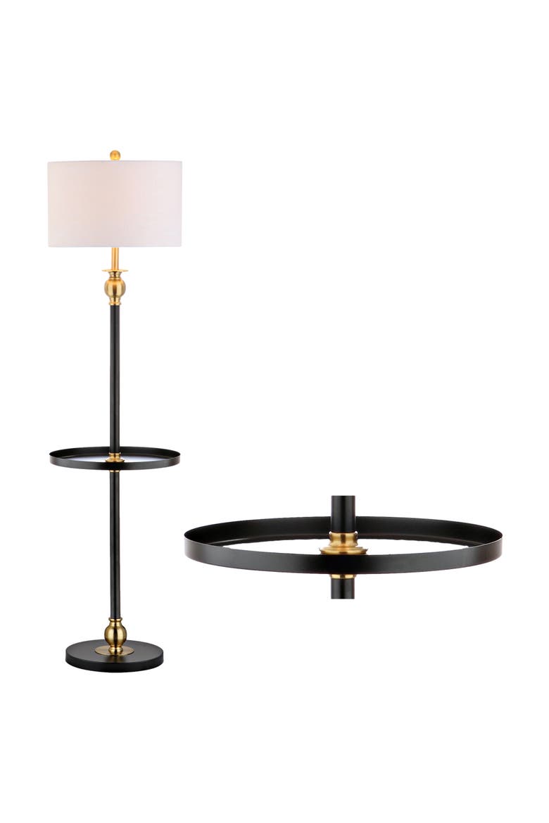 Evans Metal LED End Table Floor Lamp, Alternate, color, Black/Gold