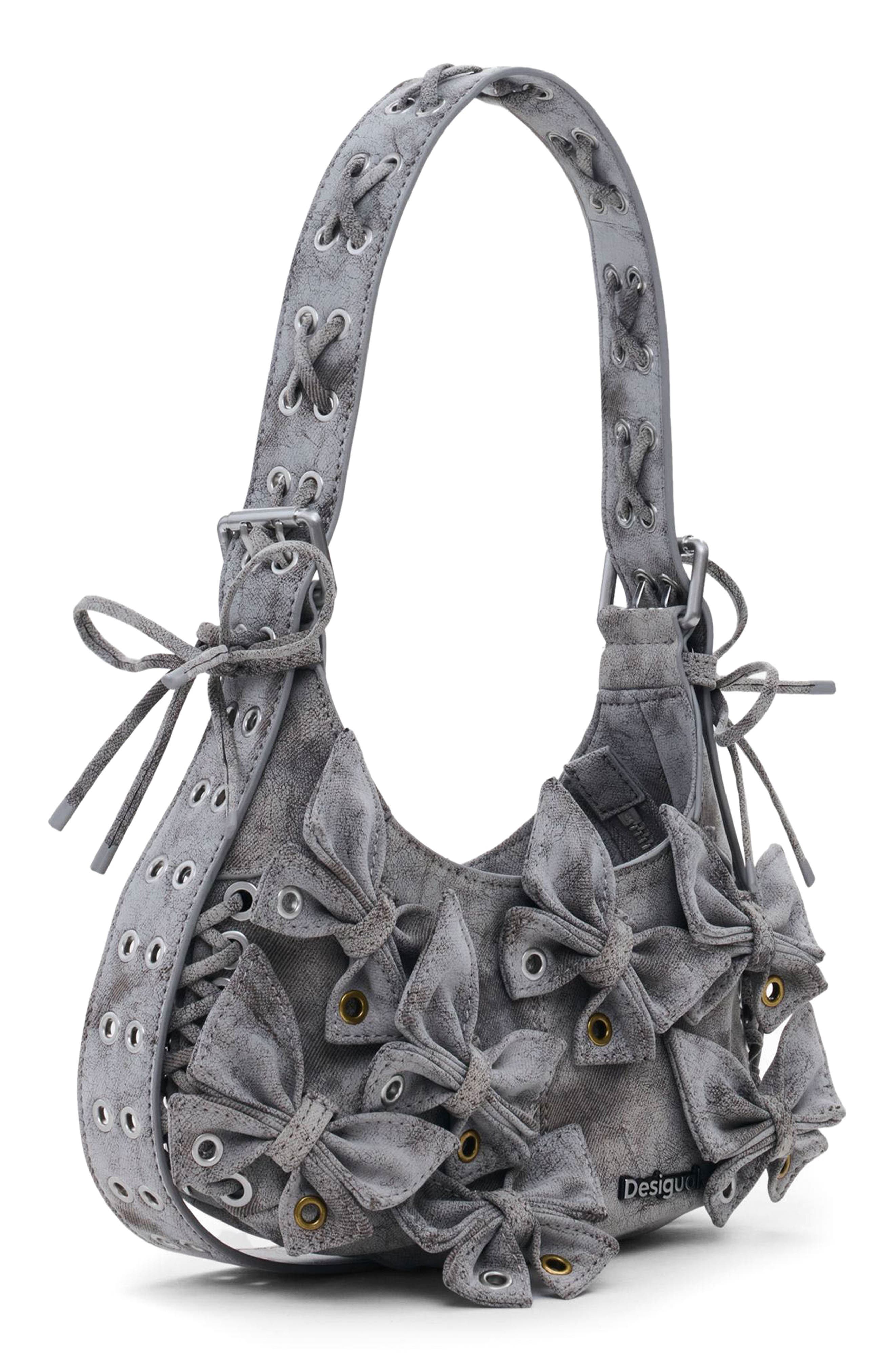 Butterfly Crossbody Bag, Alternate, color, LIGHT GRAY