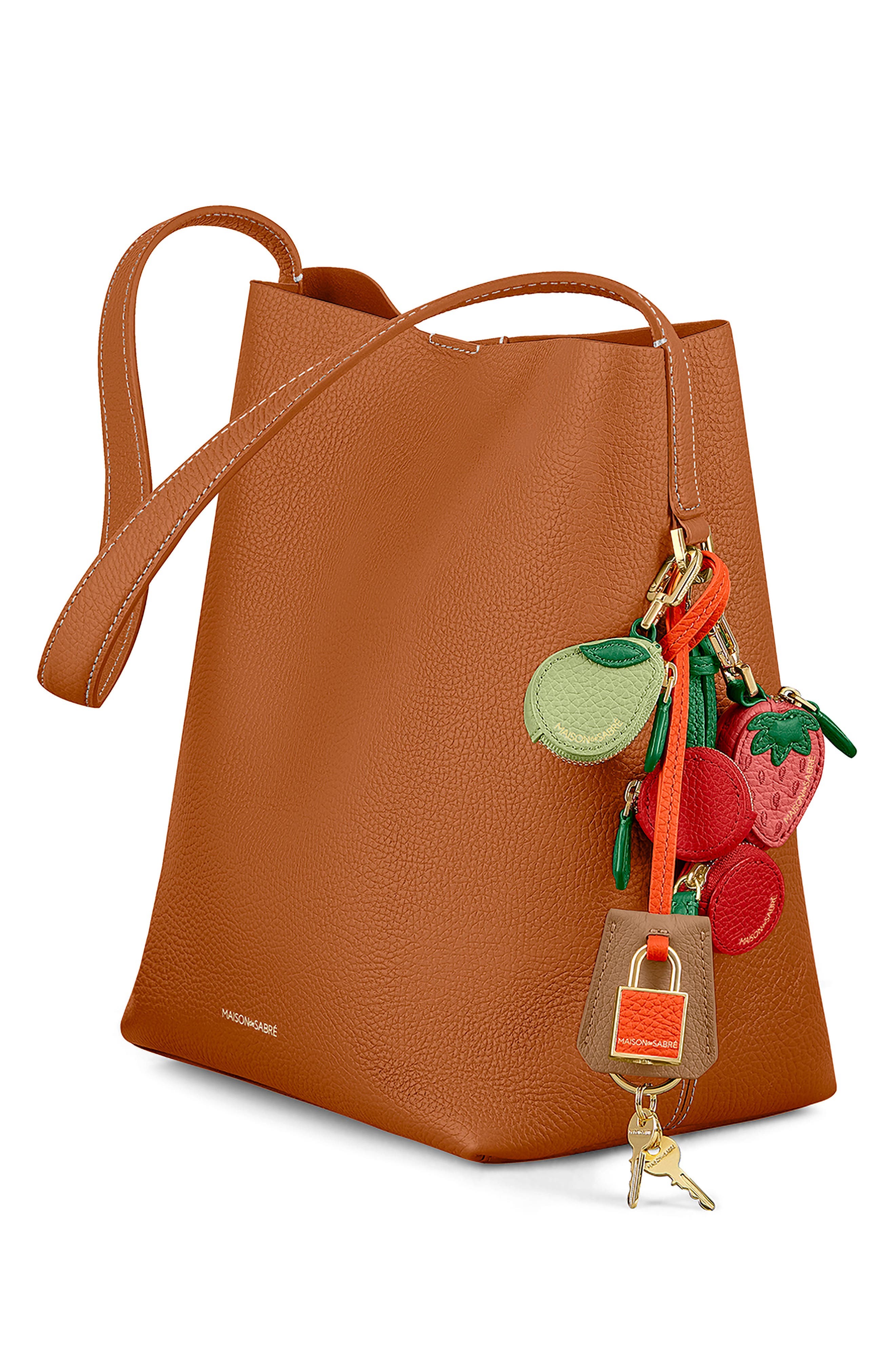 The SABRÉMOJI Padlock Charm, Alternate, color, Manhattan Sandstone
