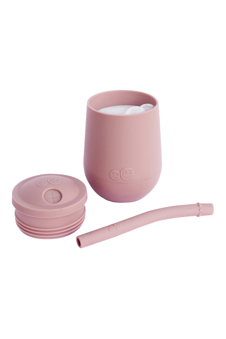 Mini Cup & Straw, Alternate, color, BLUSH