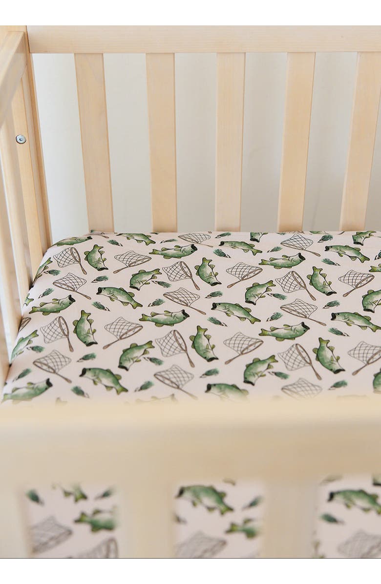 Charlie Lou Baby<sup>®</sup> Crib Sheet, Alternate, color, Green