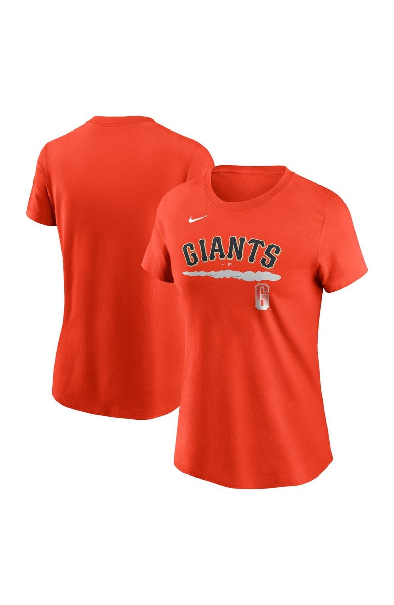 Nike Women's Nike Orange San Francisco Giants City Connect Wordmark T-Shirt, Main, color,