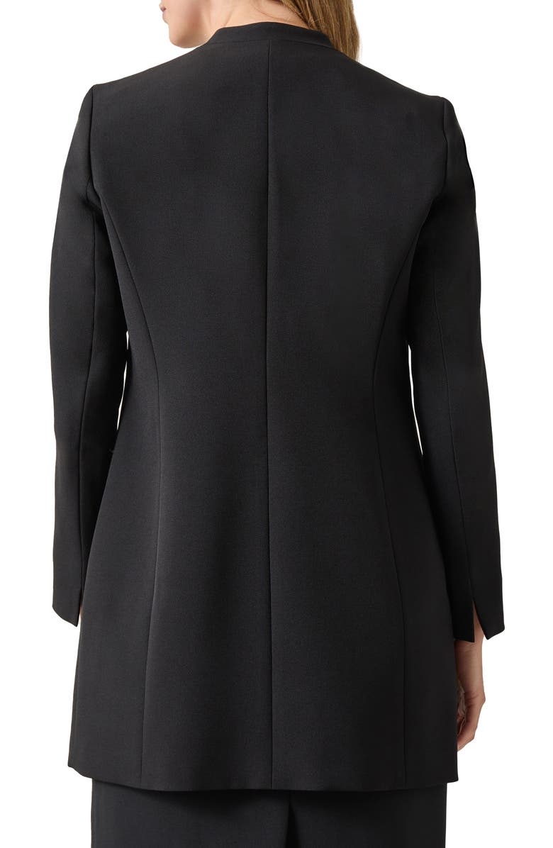KASPER Collarless Crepe Jacket, Alternate, color, 