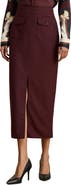 Lauren Ralph Lauren Wool Blend Pencil Skirt