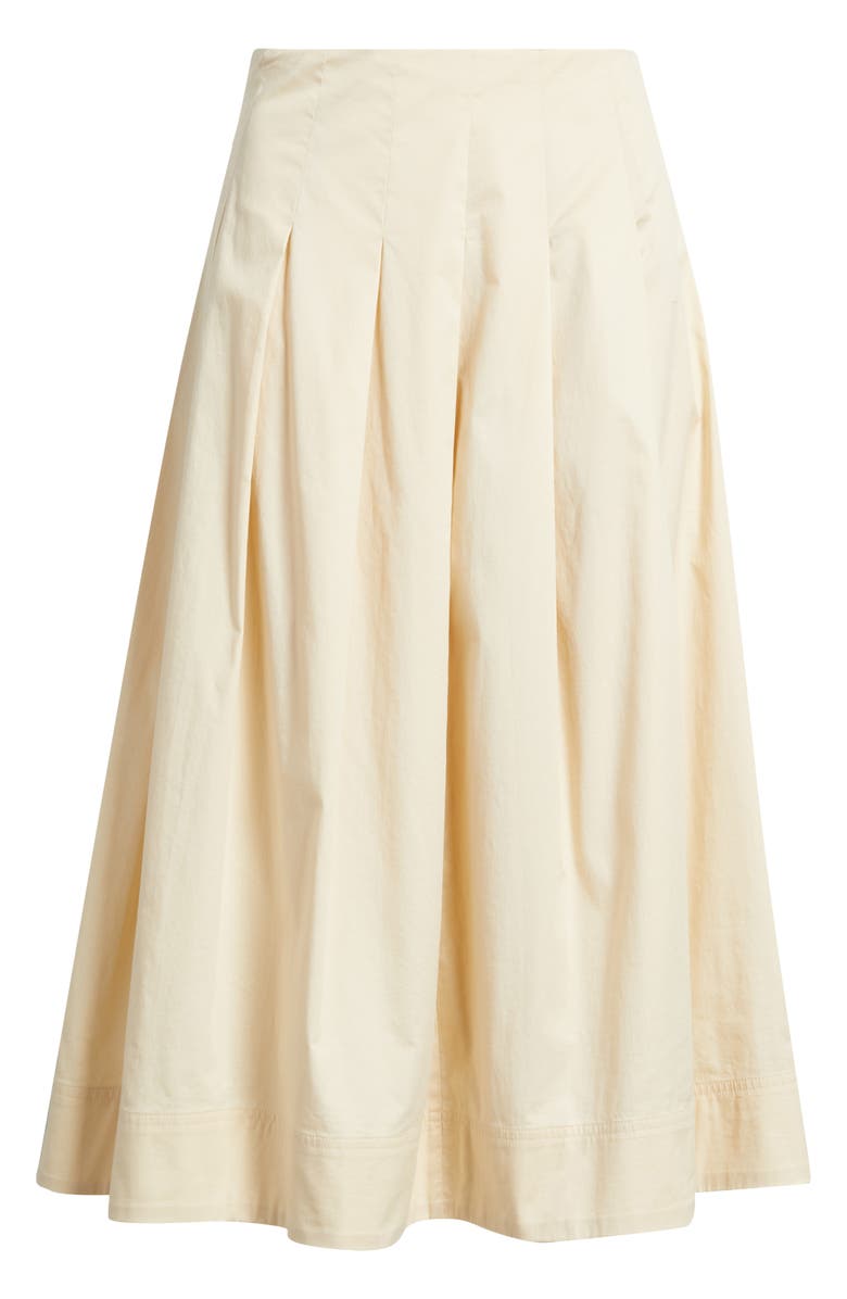 Caslon<sup>®</sup> Stretch Cotton Poplin Midi Skirt, Alternate, color, 