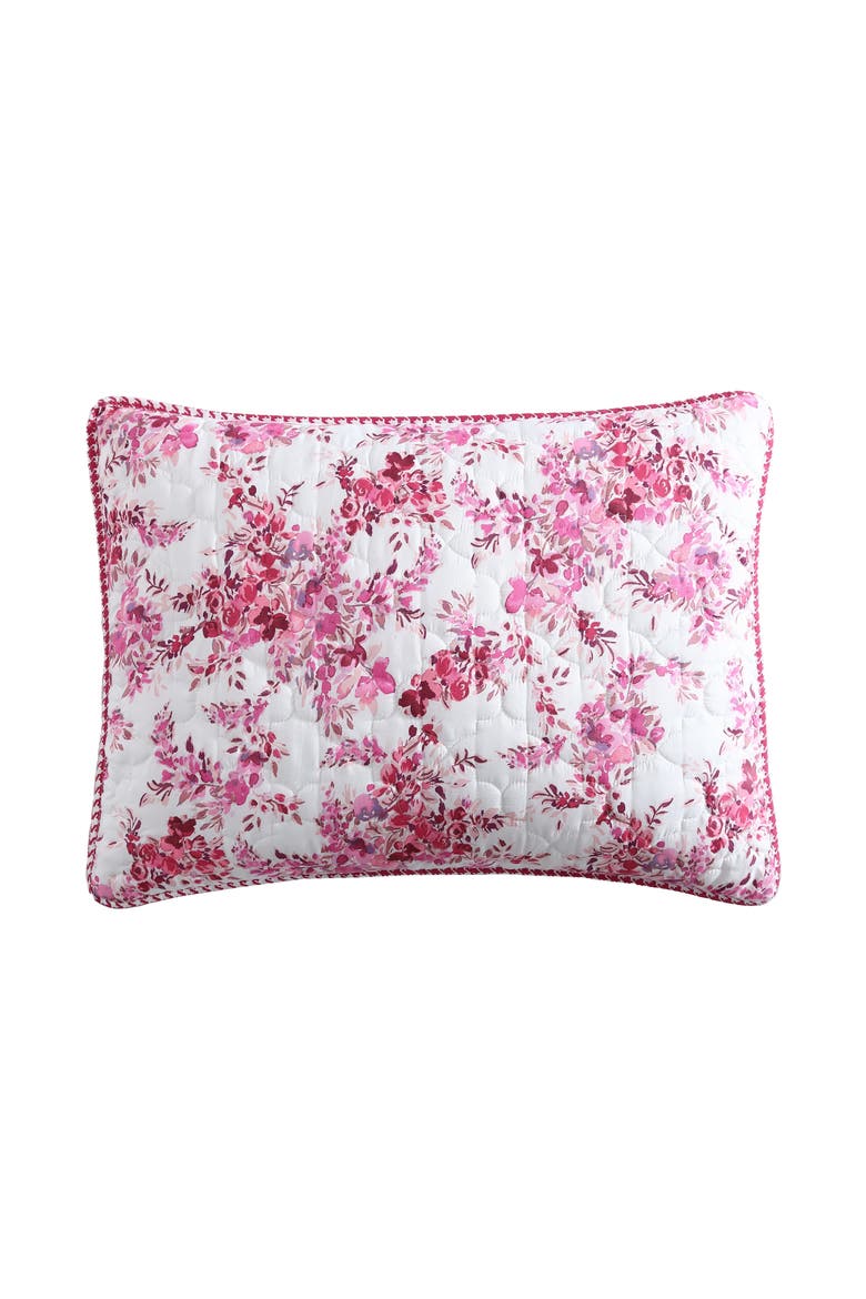 Floral Vineyard Quilt & Sham Set, Alternate, color, PINK