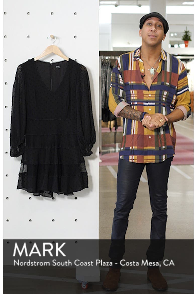 Mae Lace & Swiss Dot Fit & Flare Minidress video