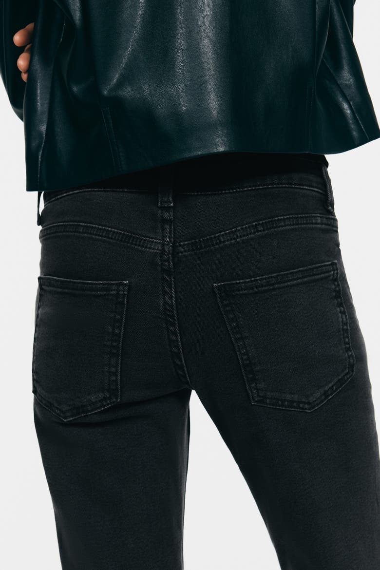 Flared Regular Jeans, Alternate, color, Washed black