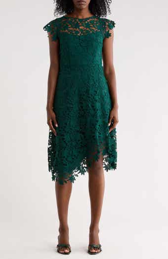 Eliza J Lace Asymmetric Cocktail Dress