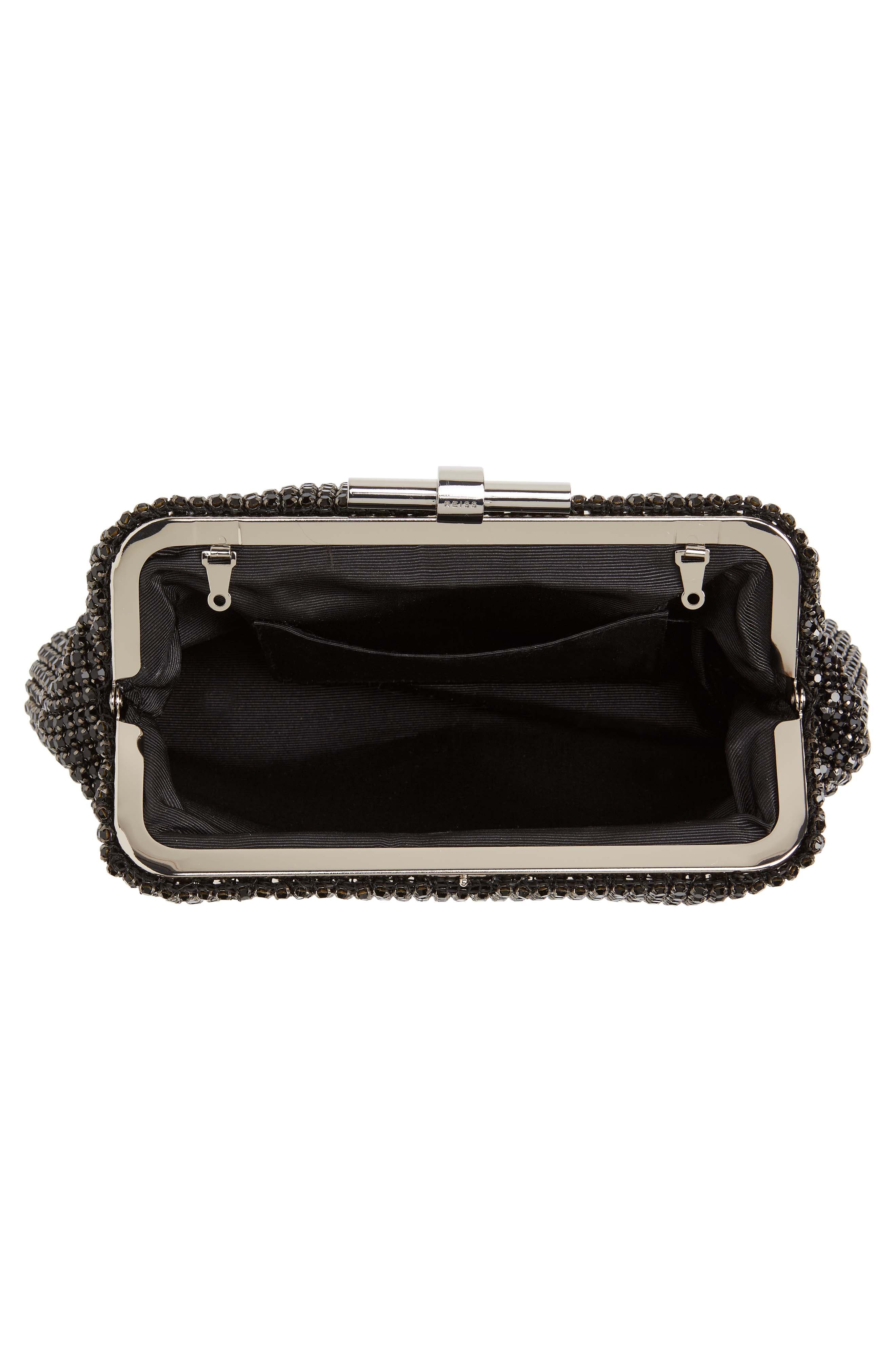 Reiss Adaline Crystal Embellished Clutch, Alternate, color, 