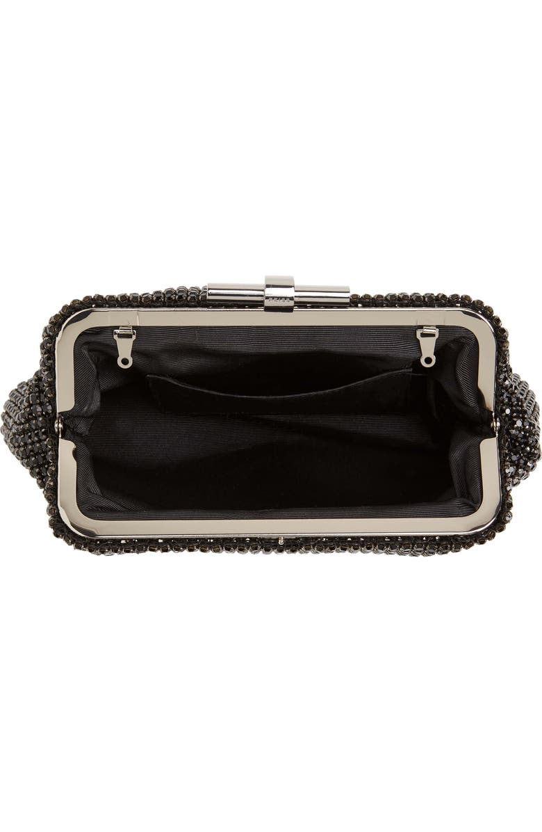 Reiss Adaline Crystal Embellished Clutch, Alternate, color, Black