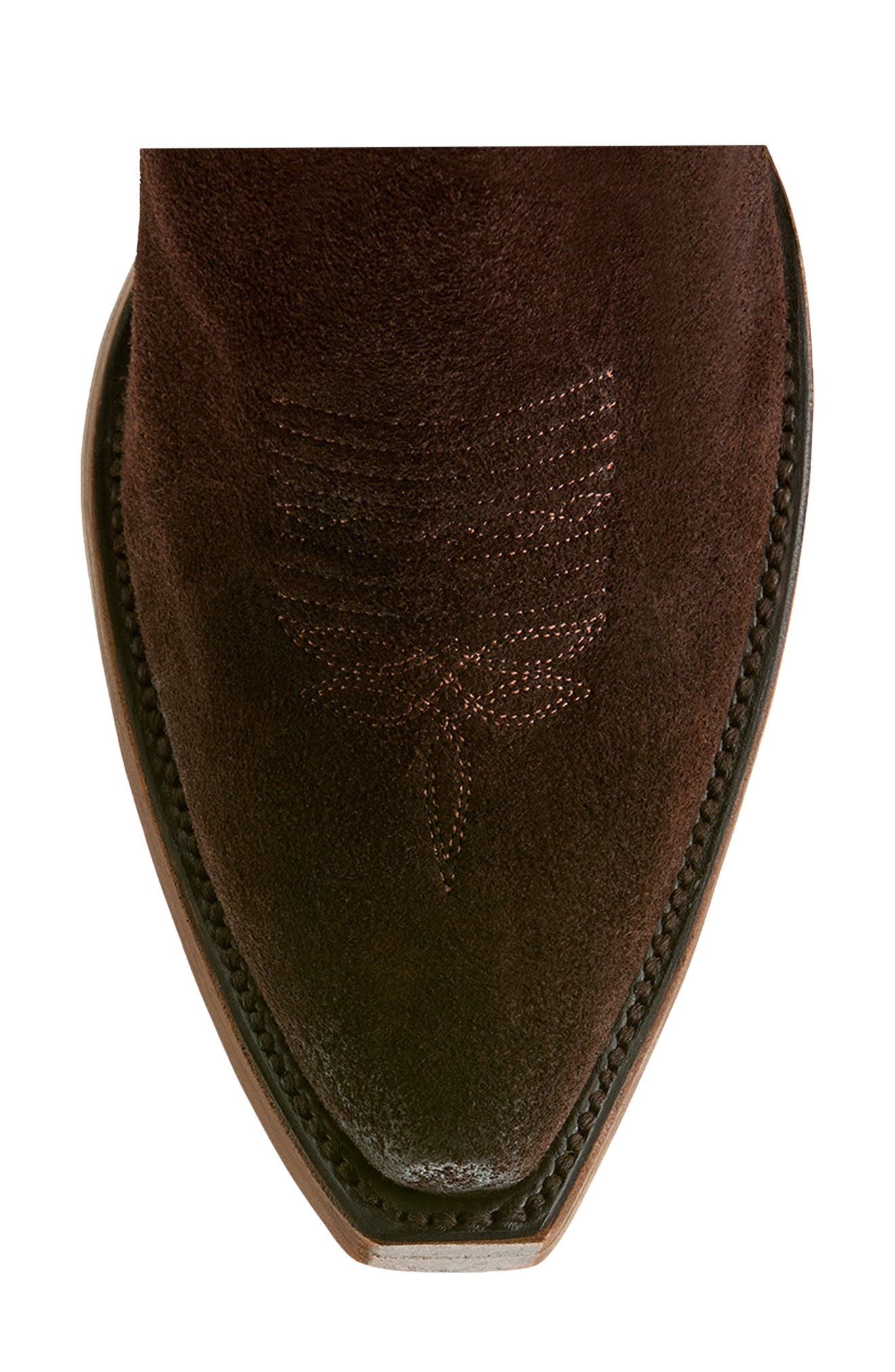 Ariat Laramie X Toe Knee High Western Boot, Alternate, color, French Roast Suede