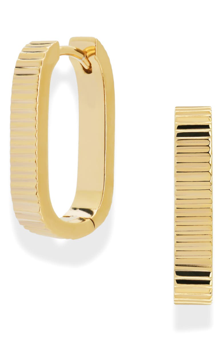 MOD AND JO Malorie Textured Hoop Earrings, Main, color, Gold