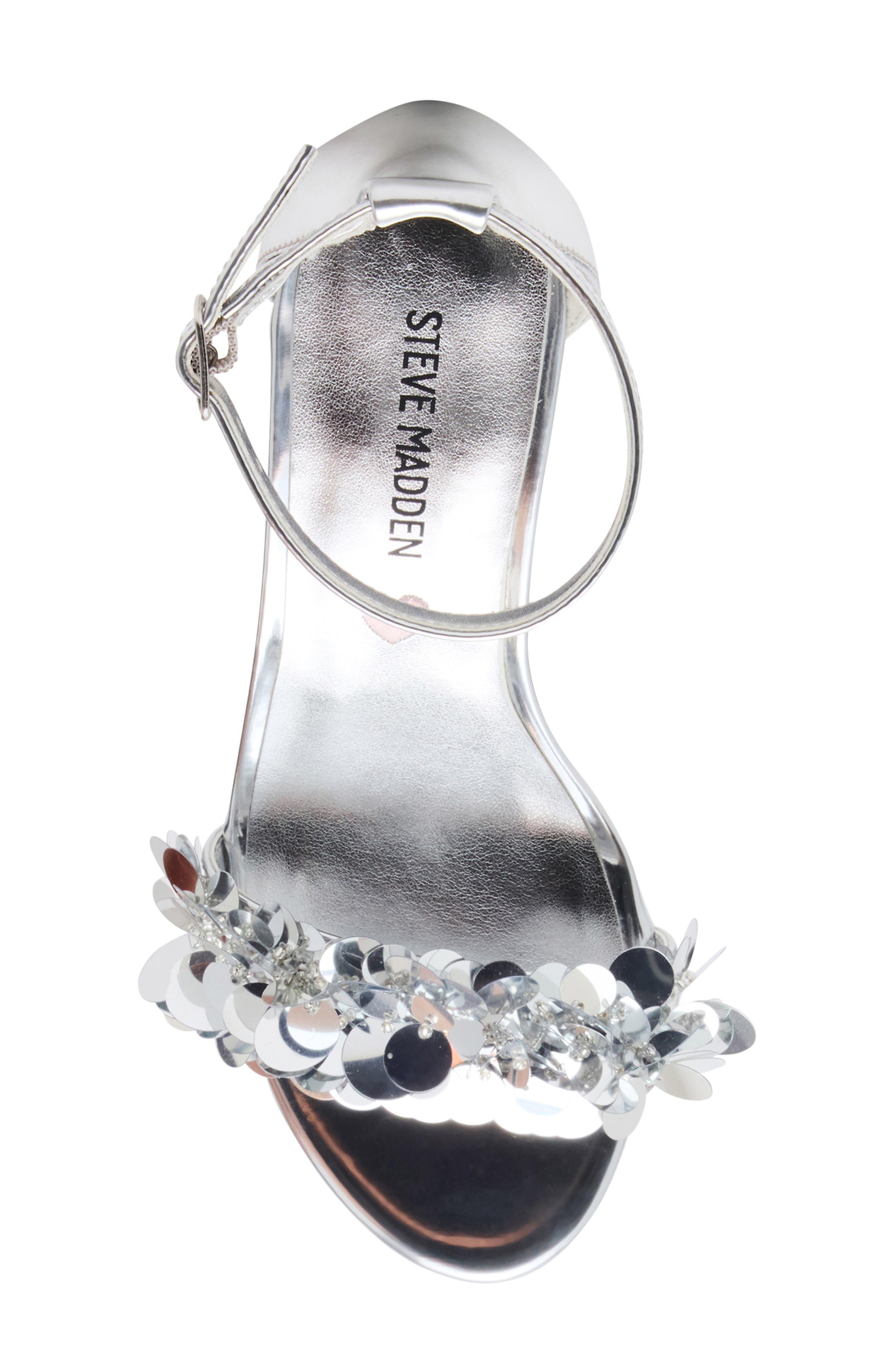 Kids' JCarrson Sequin Sandal, Alternate, color, SILVER