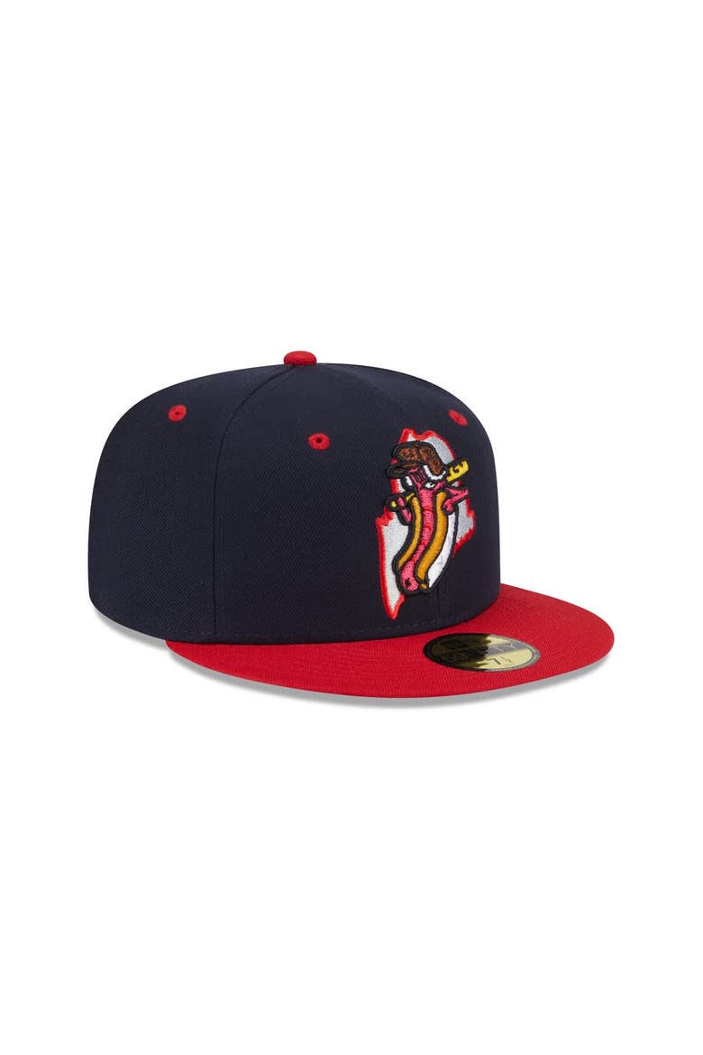 Men's New Era  Navy Portland Sea Dogs Theme Nights 59FIFTY Fitted Hat, Alternate, color, Navy